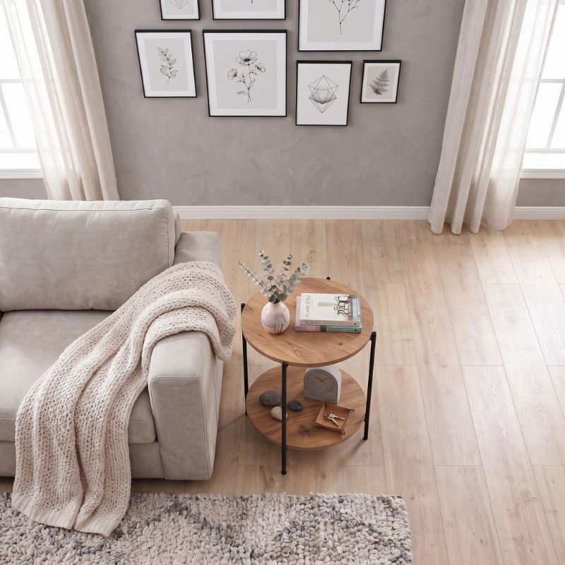 Τραπεζάκι βοηθητικό Argento Megapap χρώμα pine oak 43x43x60εκ. Τραπεζάκι βοηθητικό Argento Megapap χρώμα pine oak 43x43x60εκ.