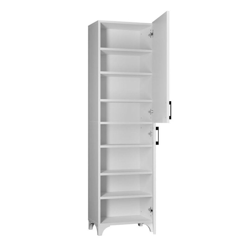 Ντουλάπι κουζίνας/μπάνιου Charlie Megapap χρώμα λευκό 49x31,8x173,9εκ. Ντουλάπι κουζίνας/μπάνιου Charlie Megapap χρώμα λευκό 49x31,8x173,9εκ.