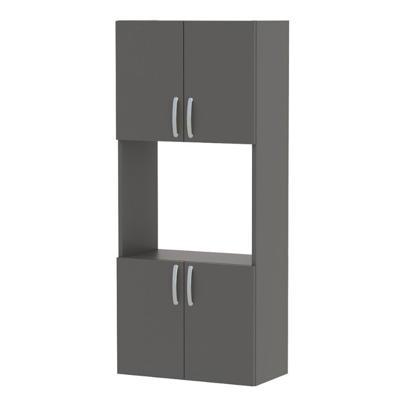 Ντουλάπα κουζίνας Armado Megapap χρώμα ανθρακί 60x32x140εκ. Ντουλάπα κουζίνας Armado Megapap χρώμα ανθρακί 60x32x140εκ.