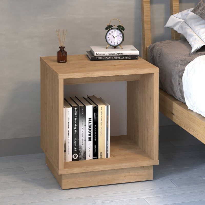 Κομοδίνο Gino Megapap χρώμα sapphire oak 40x35,3x45εκ. Κομοδίνο Gino Megapap χρώμα sapphire oak 40x35,3x45εκ.