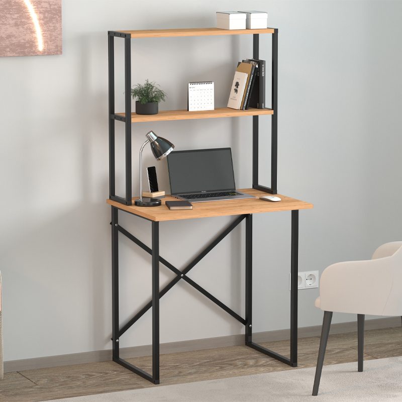 Γραφείο εργασίας Pope Megapap χρώμα pine oak 73x52x146εκ. Γραφείο εργασίας Pope Megapap χρώμα pine oak 73x52x146εκ.