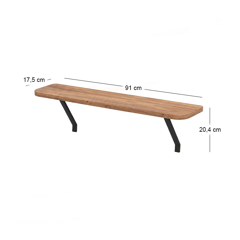 Ραφιέρα τοίχου Barca Megapap χρώμα pine oak 91x17,5x20,4εκ. Ραφιέρα τοίχου Barca Megapap χρώμα pine oak 91x17,5x20,4εκ.