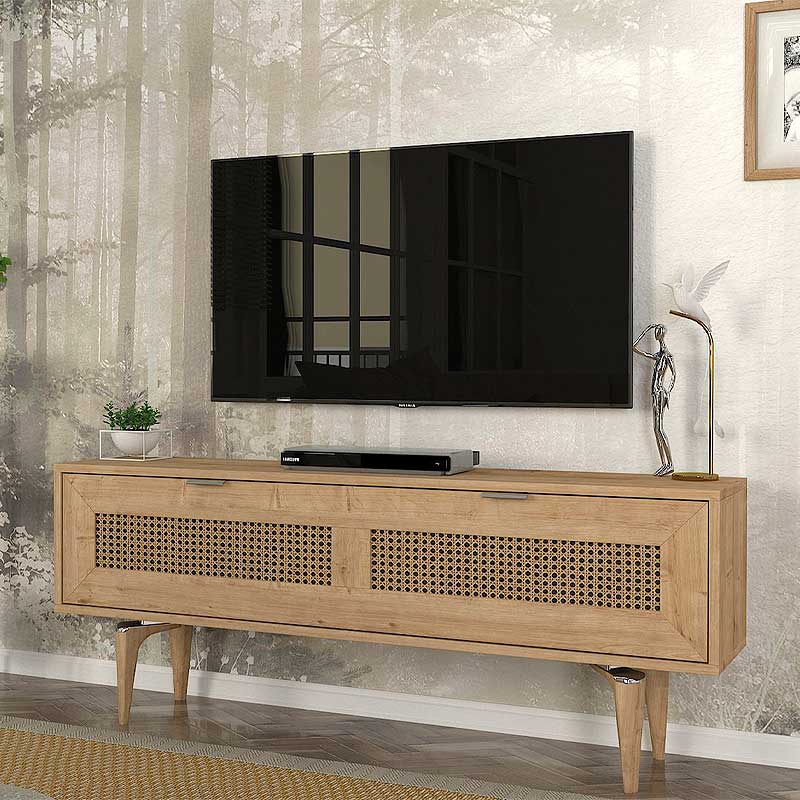 Έπιπλο τηλεόρασης Sirona Megapap χρώμα sapphire oak 140x30x55εκ. Έπιπλο τηλεόρασης Sirona Megapap χρώμα sapphire oak 140x30x55εκ.