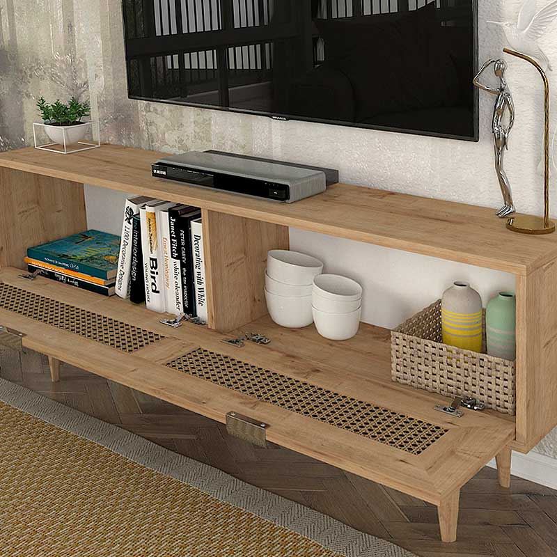Έπιπλο τηλεόρασης Sirona Megapap χρώμα sapphire oak 140x30x55εκ. Έπιπλο τηλεόρασης Sirona Megapap χρώμα sapphire oak 140x30x55εκ.