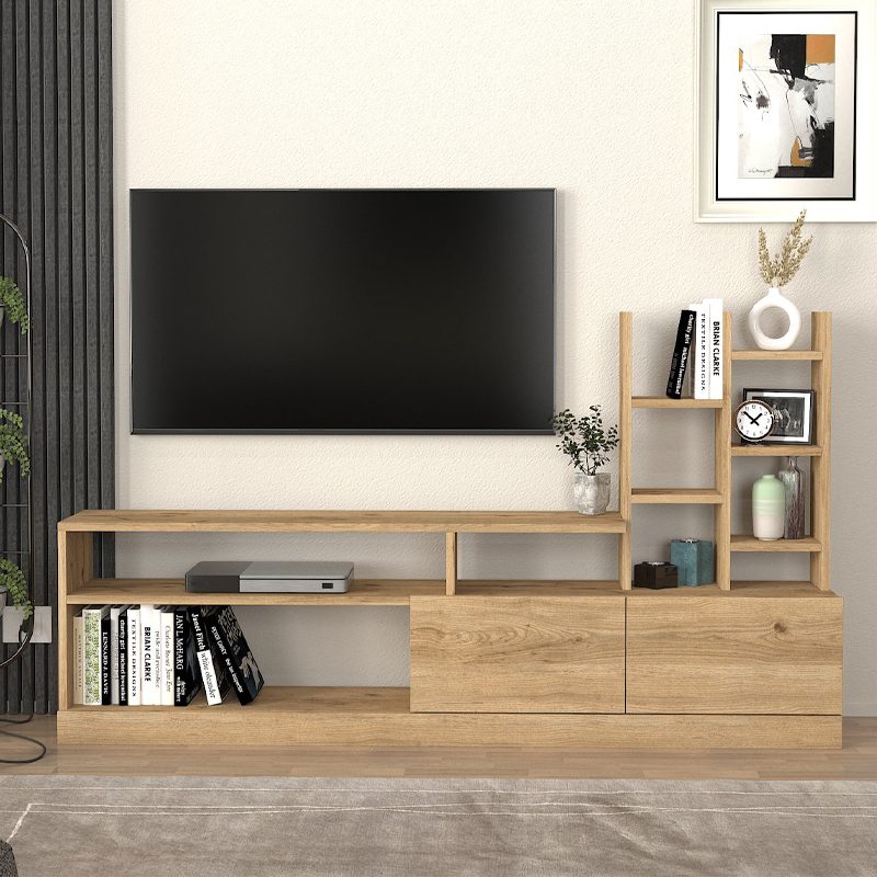Σύνθεση τηλεόρασης Pesaro Megapap χρώμα sepet oak 165x25x91,3εκ. Σύνθεση τηλεόρασης Pesaro Megapap χρώμα sepet oak 165x25x91,3εκ.