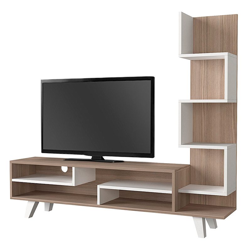 Έπιπλο τηλεόρασης Granada Megapap χρώμα λευκό - cordoba 149,5x29,5x120εκ. Έπιπλο τηλεόρασης Granada Megapap χρώμα λευκό - cordoba 149,5x29,5x120εκ.