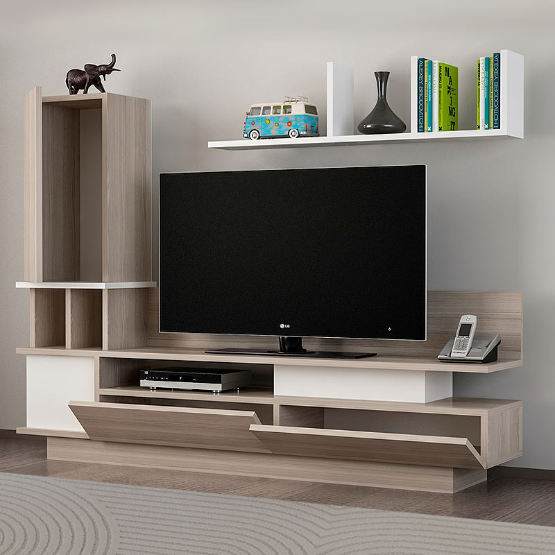 Σύνθεση τηλεόρασης Almeria Megapap χρώμα λευκό - cordoba 149x29,5x117εκ. Σύνθεση τηλεόρασης Almeria Megapap χρώμα λευκό - cordoba 149x29,5x117εκ.