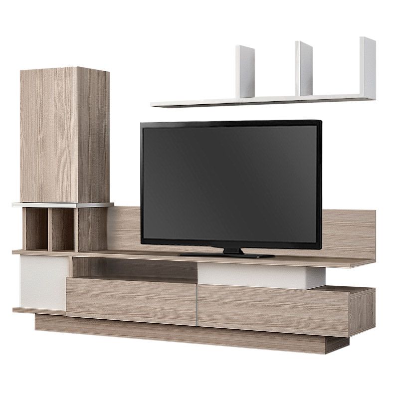 Σύνθεση τηλεόρασης Almeria Megapap χρώμα λευκό - cordoba 149x29,5x117εκ. Σύνθεση τηλεόρασης Almeria Megapap χρώμα λευκό - cordoba 149x29,5x117εκ.