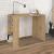 Γραφείο εργασίας Netenia Megapap χρώμα sapphire oak 90x40x74εκ.