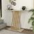 Κονσόλα Gravity Megapap χρώμα travertine - χρυσό 90x29,6x76,8εκ.