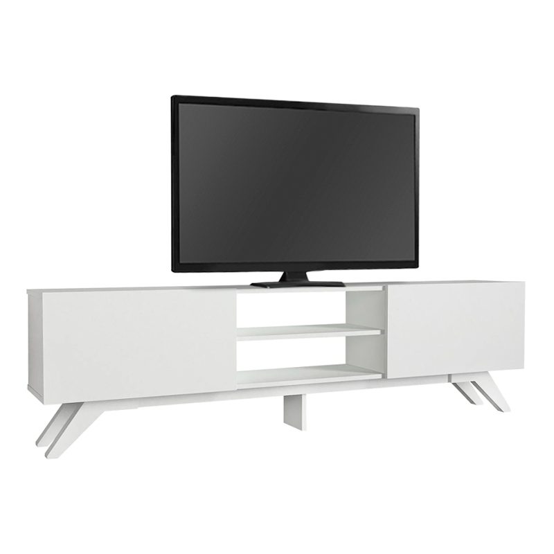 Έπιπλο τηλεόρασης Jarvis Megapap χρώμα λευκό 180x31,3x58εκ.