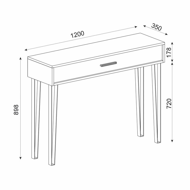 Κονσόλα μελαμίνης Rochel Megapap χρώμα atlantic pine 120x35x89,8εκ. Κονσόλα μελαμίνης Rochel Megapap χρώμα atlantic pine 120x35x89,8εκ.