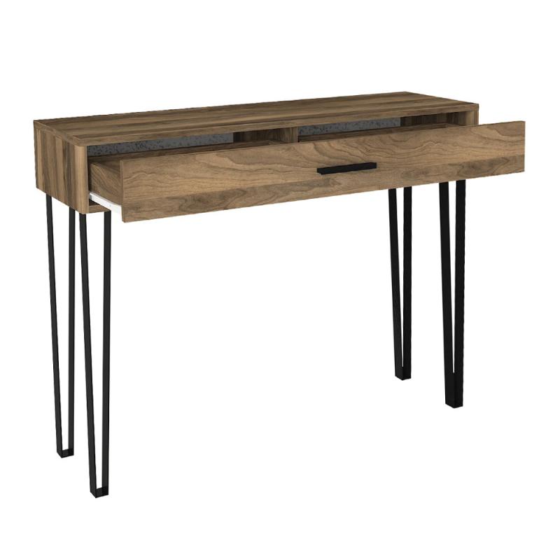 Κονσόλα Rochel Megapap χρώμα καρυδί 120x35x89,8εκ. Κονσόλα Rochel Megapap χρώμα καρυδί 120x35x89,8εκ.