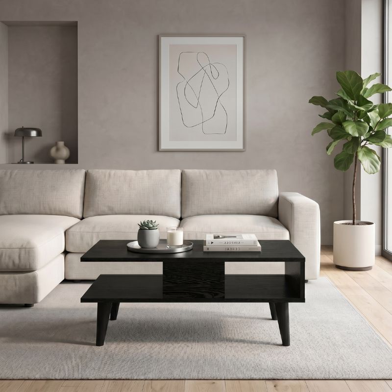 Τραπεζάκι σαλονιού Andros Megapap χρώμα sencron black 90x54x39,6εκ. Τραπεζάκι σαλονιού Andros Megapap χρώμα sencron black 90x54x39,6εκ.