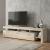 Έπιπλο τηλεόρασης Acnes Megapap χρώμα travertine 220x40x52εκ.