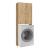 Έπιπλο πλυντηρίου Romme Megapap χρώμα sepet oak 65x27,1x180εκ.