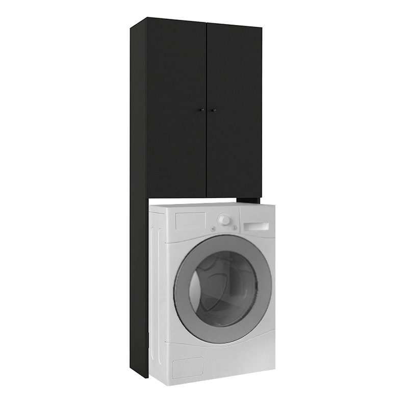 Έπιπλο πλυντηρίου Romme Megapap χρώμα μαύρο 65x27,1x180εκ. Έπιπλο πλυντηρίου Romme Megapap χρώμα μαύρο 65x27,1x180εκ.