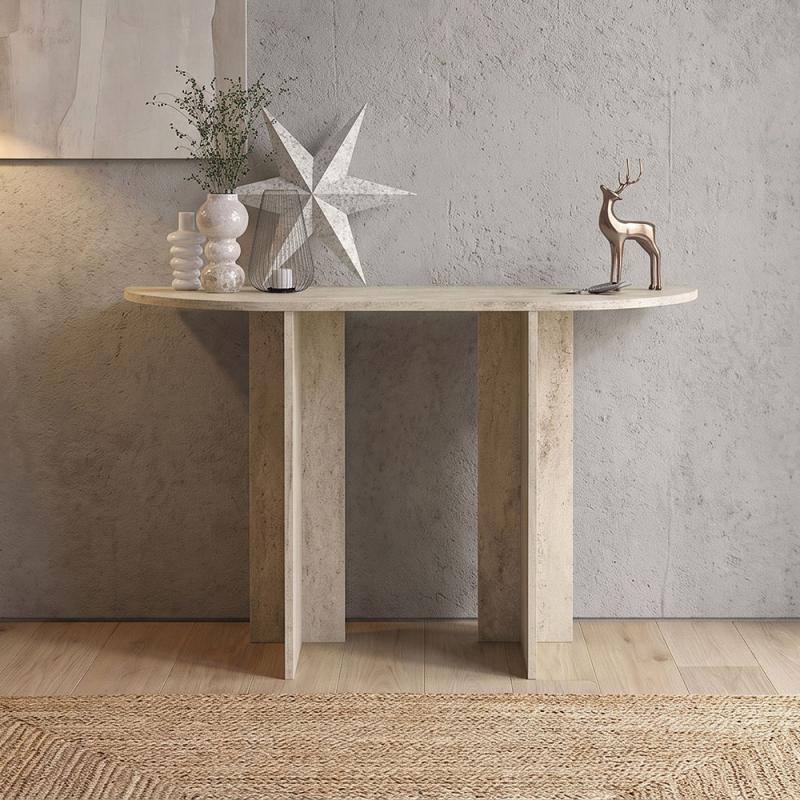 Κονσόλα Cortado Megapap χρώμα travertine 120x35x75εκ. Κονσόλα Cortado Megapap χρώμα travertine 120x35x75εκ.