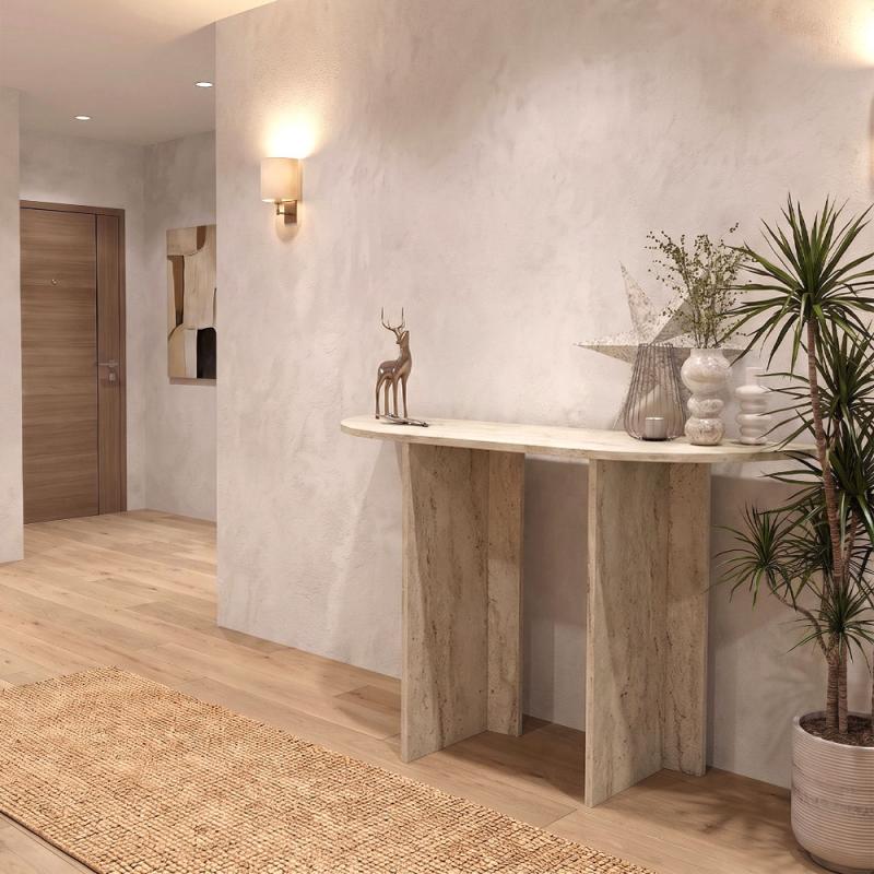 Κονσόλα Cortado Megapap χρώμα travertine 120x35x75εκ. Κονσόλα Cortado Megapap χρώμα travertine 120x35x75εκ.
