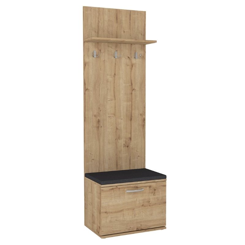 Έπιπλο εισόδου Track Megapap χρώμα sapphire oak 60x38,2x190εκ. Έπιπλο εισόδου Track Megapap χρώμα sapphire oak 60x38,2x190εκ.