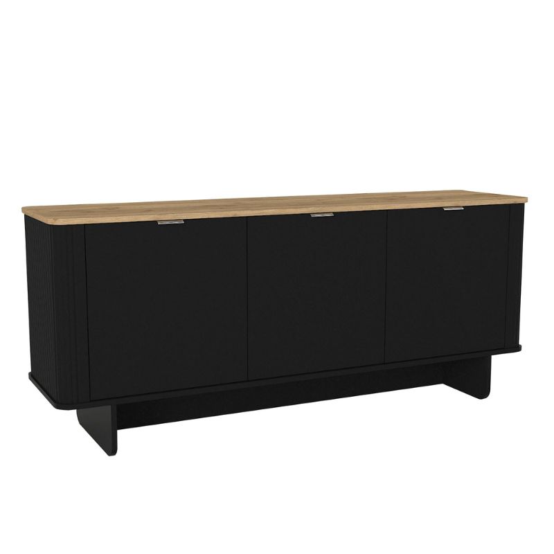 Μπουφές Bohema Megapap χρώμα μαύρο - sepet oak 180x47x76,6εκ. Μπουφές Bohema Megapap χρώμα μαύρο - sepet oak 180x47x76,6εκ.