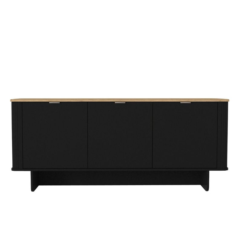 Μπουφές Bohema Megapap χρώμα μαύρο - sepet oak 180x47x76,6εκ. Μπουφές Bohema Megapap χρώμα μαύρο - sepet oak 180x47x76,6εκ.