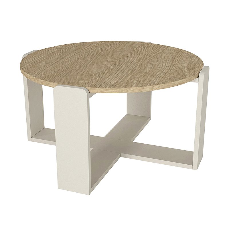 Τραπεζάκι σαλονιού Rebel Megapap χρώμα rota oak - sandstone Ø70x38εκ. Τραπεζάκι σαλονιού Rebel Megapap χρώμα rota oak - sandstone Ø70x38εκ.