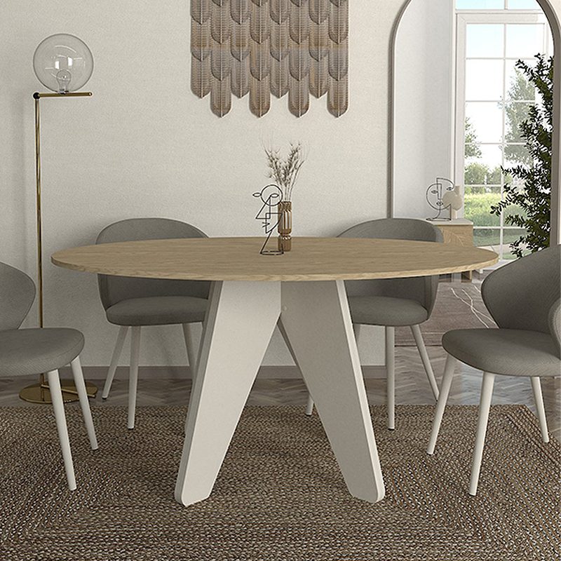 Τραπέζι Rebel Megapap χρώμα rota oak - sandstone 150x90x75εκ. Τραπέζι Rebel Megapap χρώμα rota oak - sandstone 150x90x75εκ.