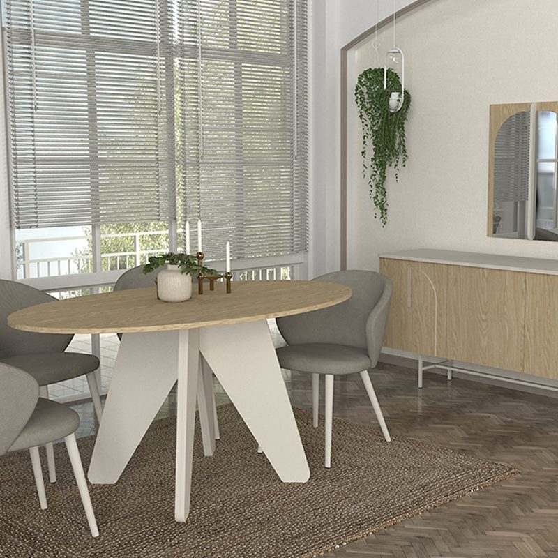 Τραπέζι Rebel Megapap χρώμα rota oak - sandstone 150x90x75εκ. Τραπέζι Rebel Megapap χρώμα rota oak - sandstone 150x90x75εκ.
