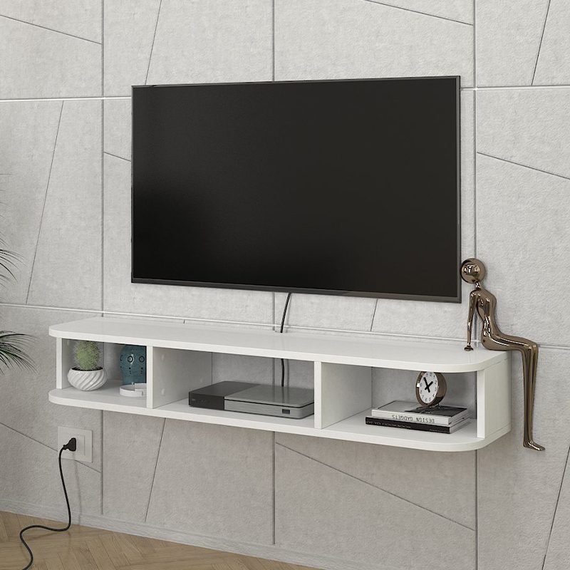 Έπιπλο τηλεόρασης επιτοίχιο Bask Megapap με LED χρώμα λευκό 120x29,6x19,2εκ. Έπιπλο τηλεόρασης επιτοίχιο Bask Megapap με LED χρώμα λευκό 120x29,6x19,2εκ.
