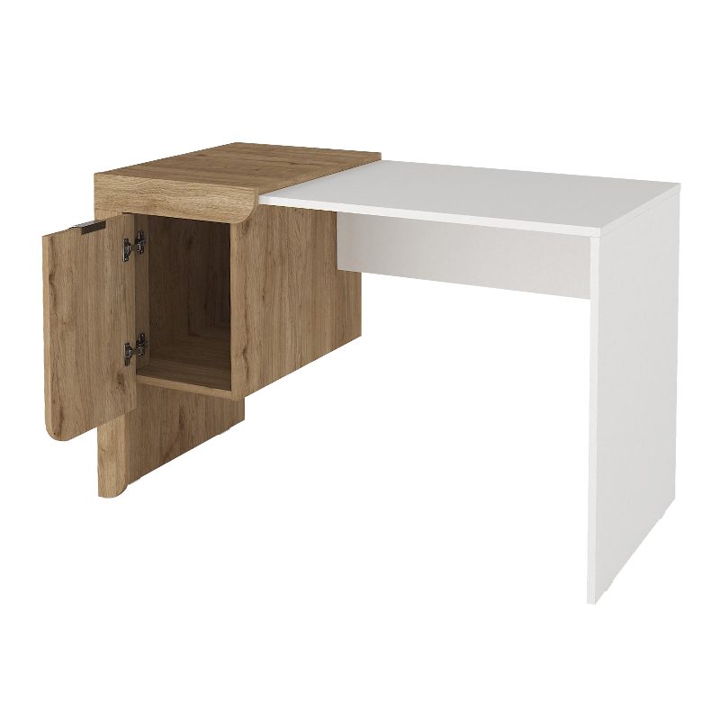 Γραφείο εργασίας Dario Megapap χρώμα sepet oak - λευκό 120x60x73,2εκ. Γραφείο εργασίας Dario Megapap χρώμα sepet oak - λευκό 120x60x73,2εκ.