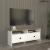 Έπιπλο τηλεόρασης Gradias Megapap χρώμα λευκό - sapphire oak 120x29,6x46,8εκ.