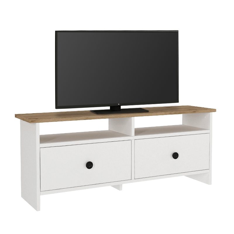 Έπιπλο τηλεόρασης Gradias Megapap χρώμα λευκό - sapphire oak 120x29,6x46,8εκ. Έπιπλο τηλεόρασης Gradias Megapap χρώμα λευκό - sapphire oak 120x29,6x46,8εκ.