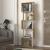Βιβλιοθήκη Alvina Megapap χρώμα sapphire oak - λευκό 45x19,6x158,8εκ.