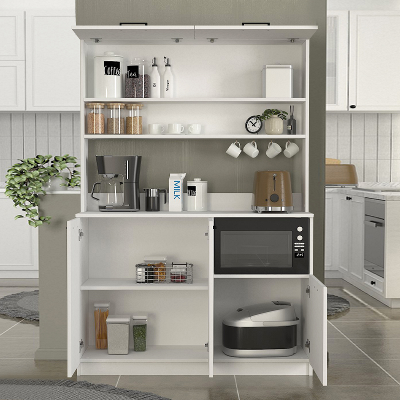 Έπιπλο κουζίνας Tuco 3 Megapap χρώμα λευκό 123,8x40x180εκ. Έπιπλο κουζίνας Tuco 3 Megapap χρώμα λευκό 123,8x40x180εκ.