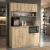 Έπιπλο κουζίνας Tuco 3 Megapap χρώμα sapphire oak 123,8x40x180εκ.