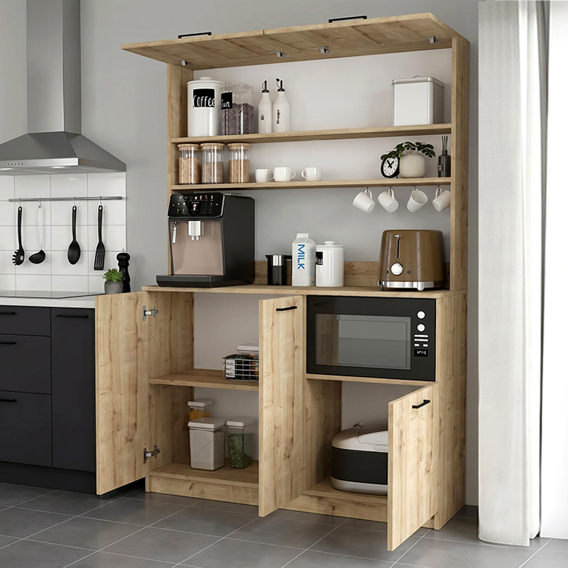 Έπιπλο κουζίνας Tuco 3 Megapap χρώμα sapphire oak 123,8x40x180εκ. Έπιπλο κουζίνας Tuco 3 Megapap χρώμα sapphire oak 123,8x40x180εκ.