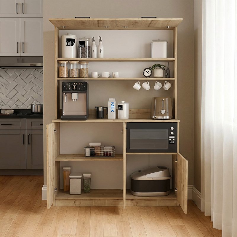 Έπιπλο κουζίνας Tuco 3 Megapap χρώμα sapphire oak 123,8x40x180εκ. Έπιπλο κουζίνας Tuco 3 Megapap χρώμα sapphire oak 123,8x40x180εκ.