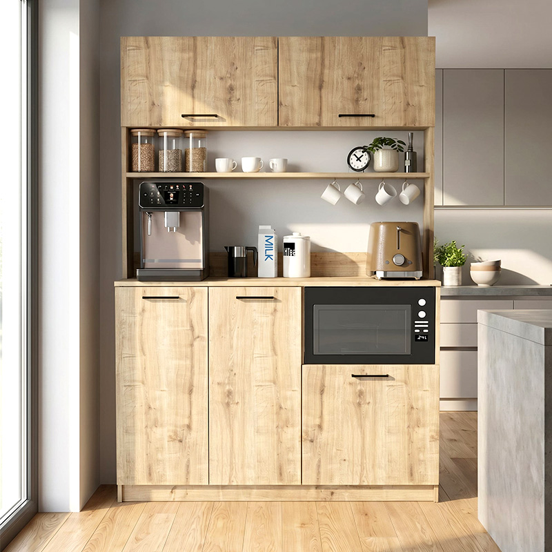 Έπιπλο κουζίνας Tuco 3 Megapap χρώμα sapphire oak 123,8x40x180εκ. Έπιπλο κουζίνας Tuco 3 Megapap χρώμα sapphire oak 123,8x40x180εκ.