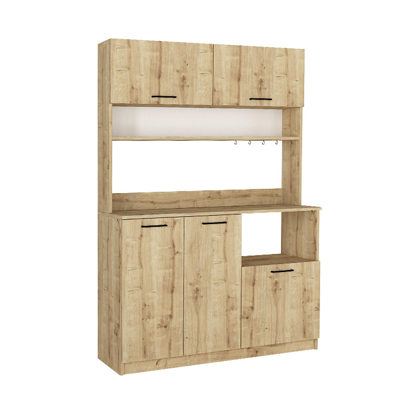 Έπιπλο κουζίνας Tuco 3 Megapap χρώμα sapphire oak 123,8x40x180εκ. Έπιπλο κουζίνας Tuco 3 Megapap χρώμα sapphire oak 123,8x40x180εκ.