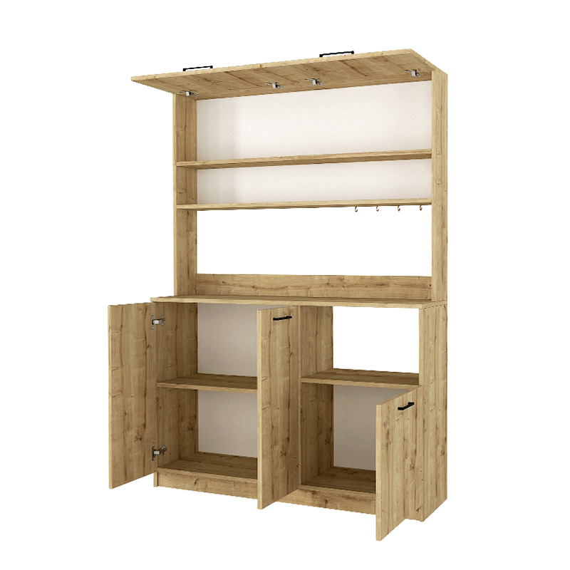 Έπιπλο κουζίνας Tuco 3 Megapap χρώμα sapphire oak 123,8x40x180εκ. Έπιπλο κουζίνας Tuco 3 Megapap χρώμα sapphire oak 123,8x40x180εκ.
