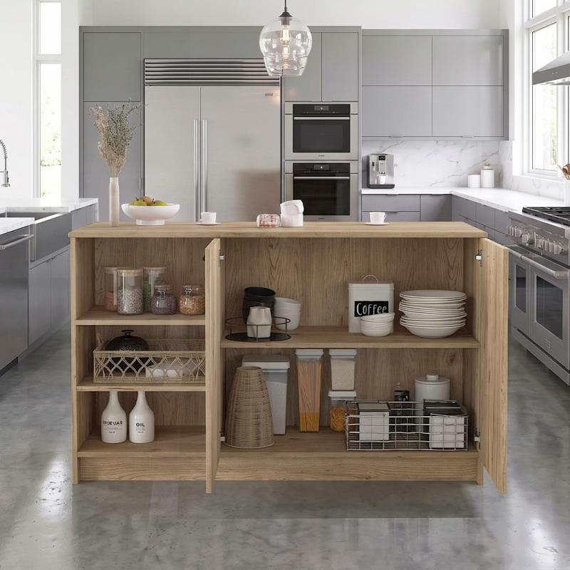 Τραπέζι - Πάγκος κουζίνας Peres Megapap χρώμα sepet oak 150x70x91,8εκ. Τραπέζι - Πάγκος κουζίνας Peres Megapap χρώμα sepet oak 150x70x91,8εκ.