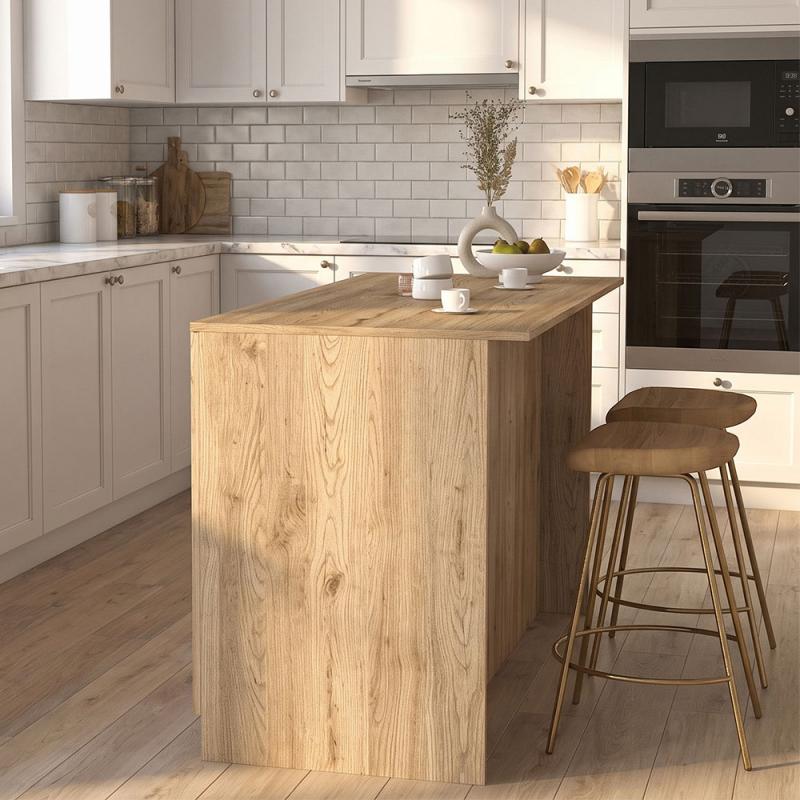 Τραπέζι - Πάγκος κουζίνας Peres Megapap χρώμα sepet oak 150x70x91,8εκ. Τραπέζι - Πάγκος κουζίνας Peres Megapap χρώμα sepet oak 150x70x91,8εκ.
