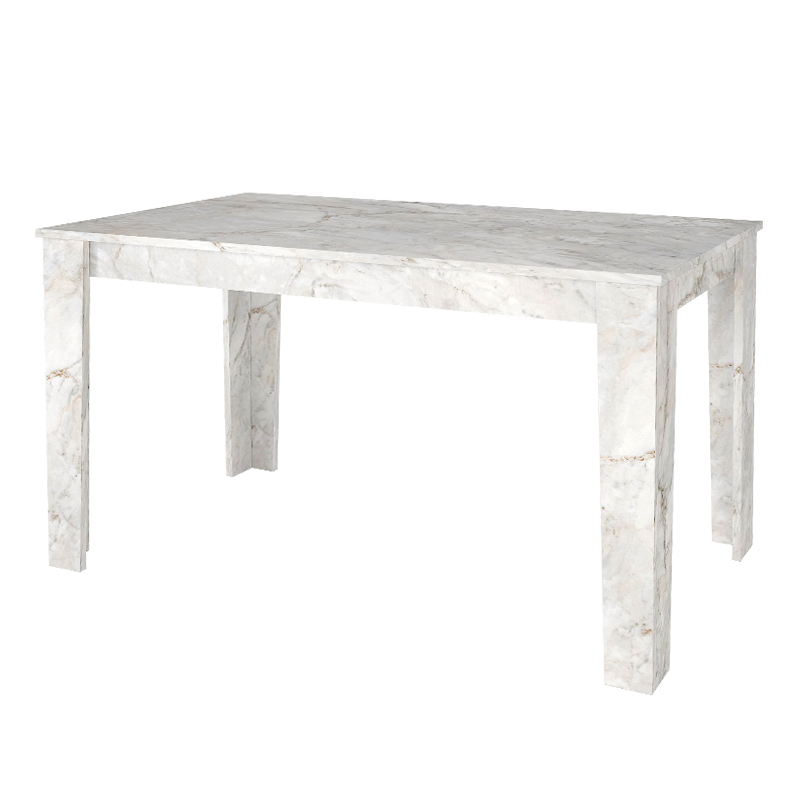 Τραπέζι Darlen Megapap χρώμα λευκό εφέ μαρμάρου 125x72x74εκ. Τραπέζι Darlen Megapap χρώμα λευκό εφέ μαρμάρου 125x72x74εκ.