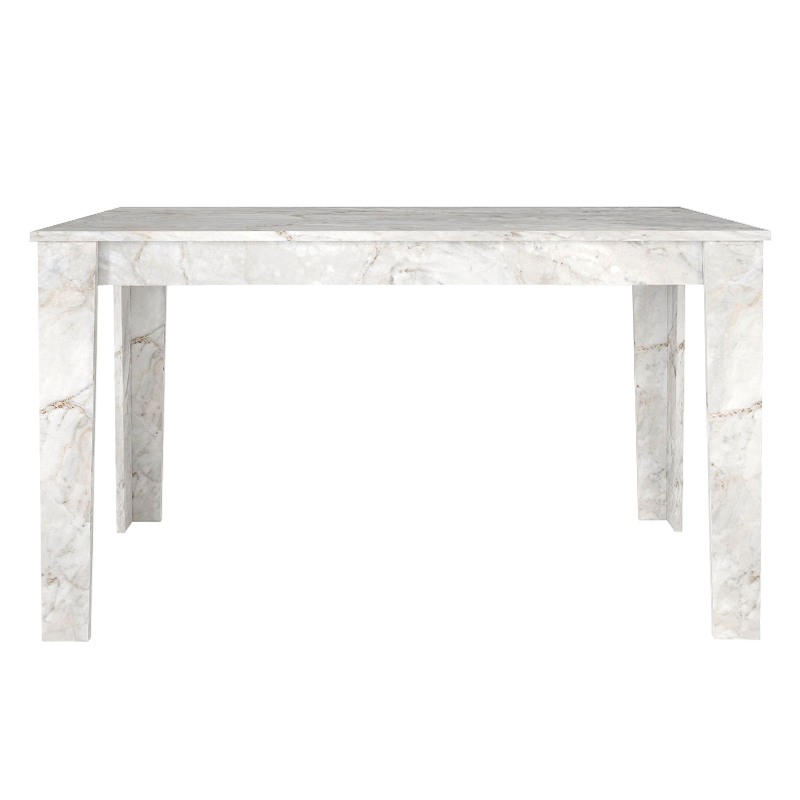 Τραπέζι Darlen Megapap χρώμα λευκό εφέ μαρμάρου 125x72x74εκ. Τραπέζι Darlen Megapap χρώμα λευκό εφέ μαρμάρου 125x72x74εκ.