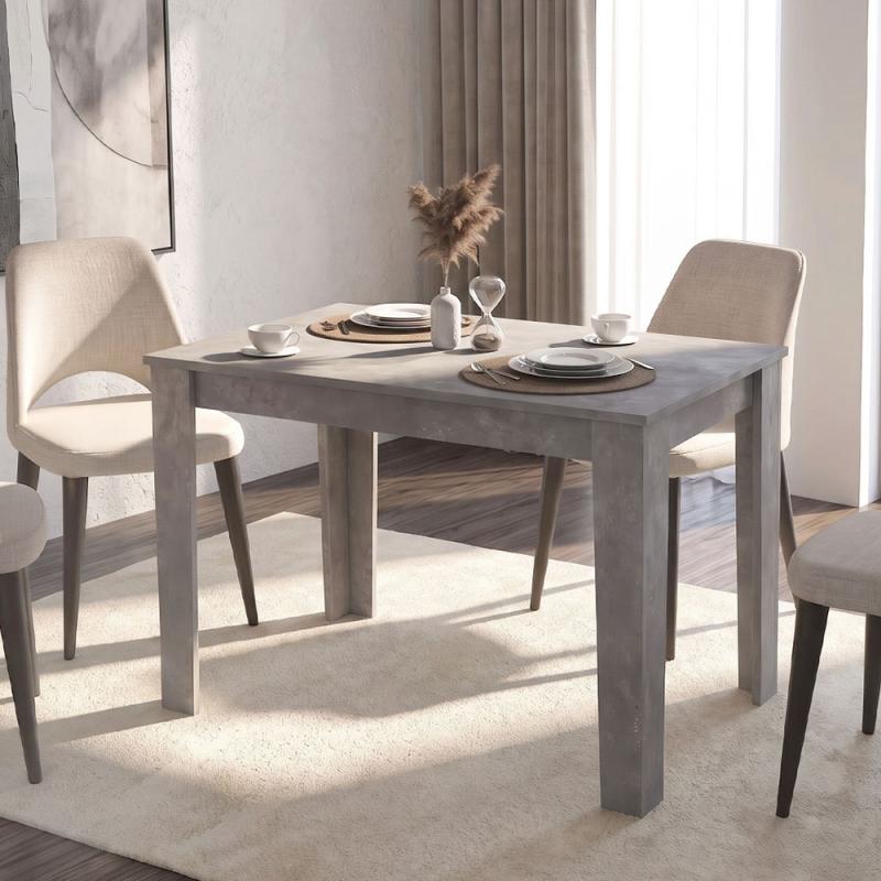 Τραπέζι Darlen Megapap χρώμα γκρι σκυροδέματος 125x72x74εκ. Τραπέζι Darlen Megapap χρώμα γκρι σκυροδέματος 125x72x74εκ.