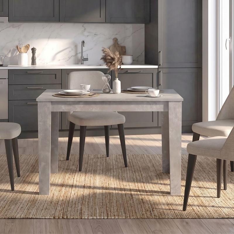 Τραπέζι Darlen Megapap χρώμα γκρι σκυροδέματος 125x72x74εκ. Τραπέζι Darlen Megapap χρώμα γκρι σκυροδέματος 125x72x74εκ.