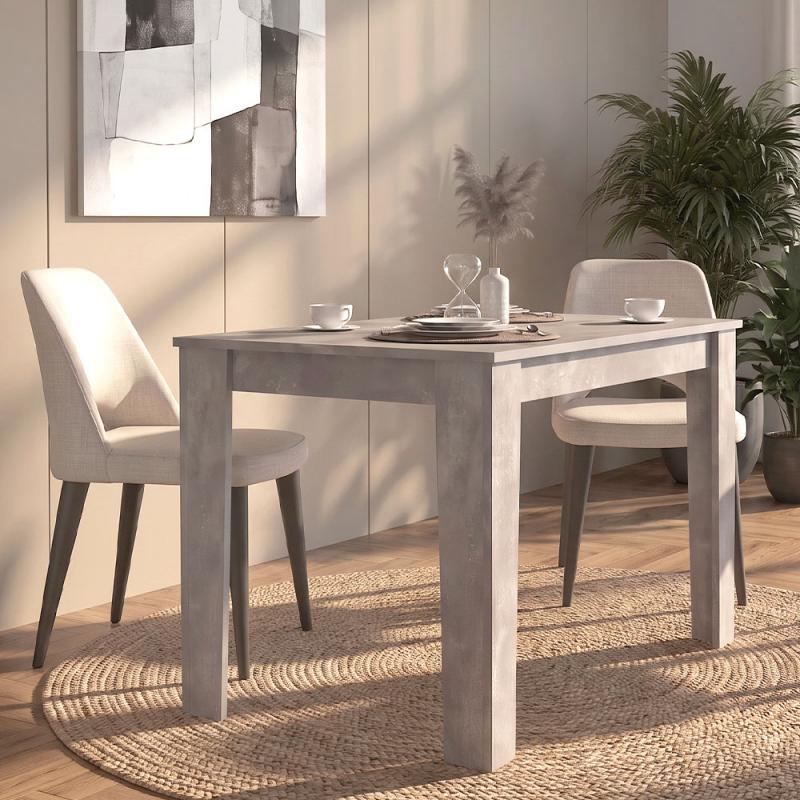 Τραπέζι Darlen Megapap χρώμα γκρι σκυροδέματος 125x72x74εκ. Τραπέζι Darlen Megapap χρώμα γκρι σκυροδέματος 125x72x74εκ.