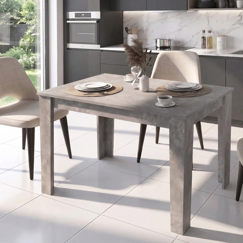 Τραπέζι Darlen Megapap χρώμα γκρι σκυροδέματος 125x72x74εκ. Τραπέζι Darlen Megapap χρώμα γκρι σκυροδέματος 125x72x74εκ.