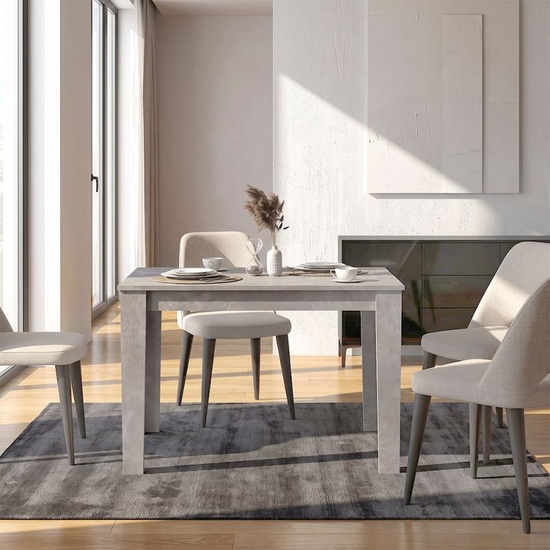 Τραπέζι Darlen Megapap χρώμα γκρι σκυροδέματος 125x72x74εκ. Τραπέζι Darlen Megapap χρώμα γκρι σκυροδέματος 125x72x74εκ.